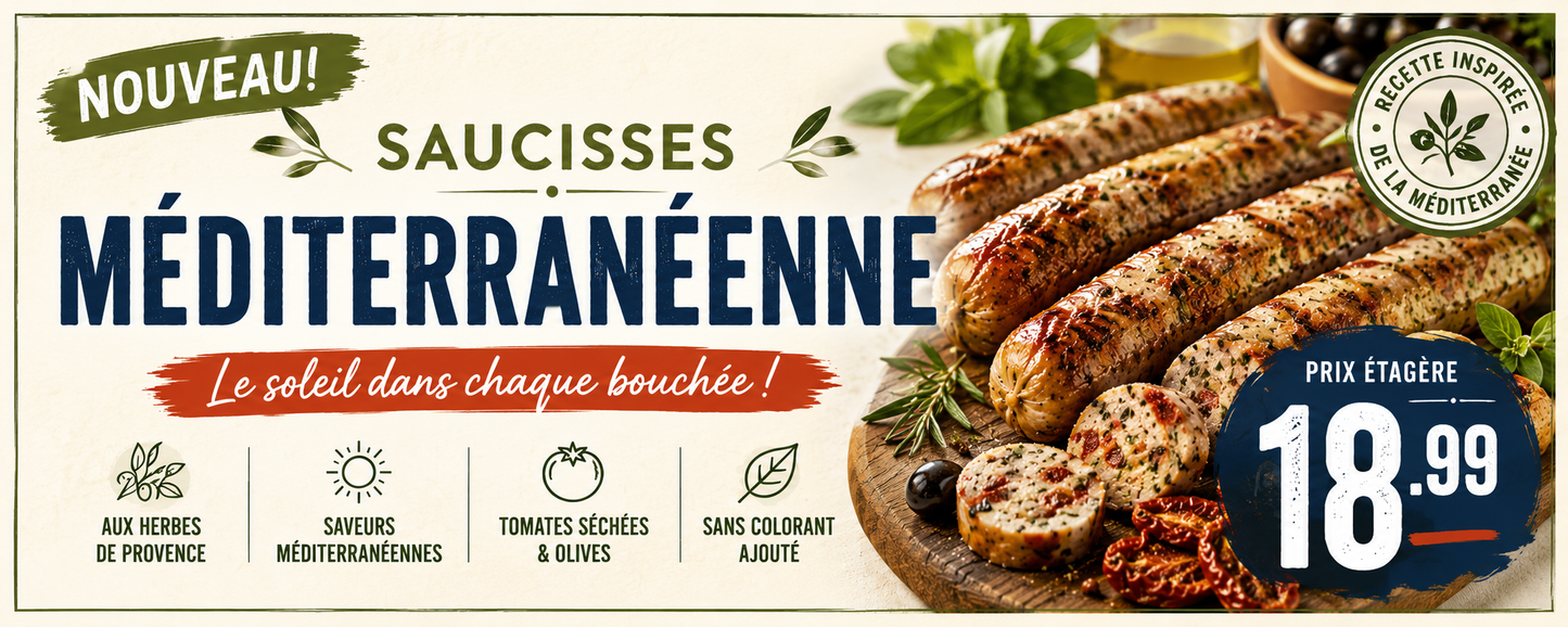 Saucisses Méditerranéenne