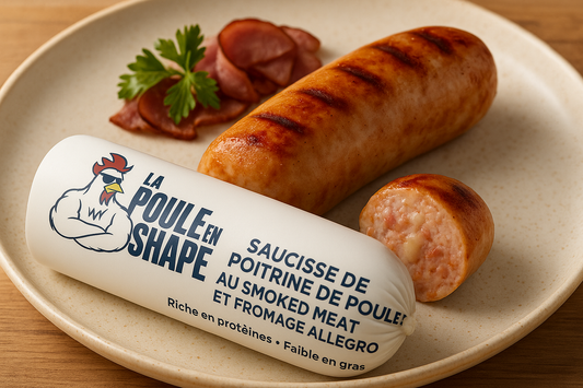 Saucisses Poulet, Smoked Meat & Fromage ALLEGRO( 4 par paquet )