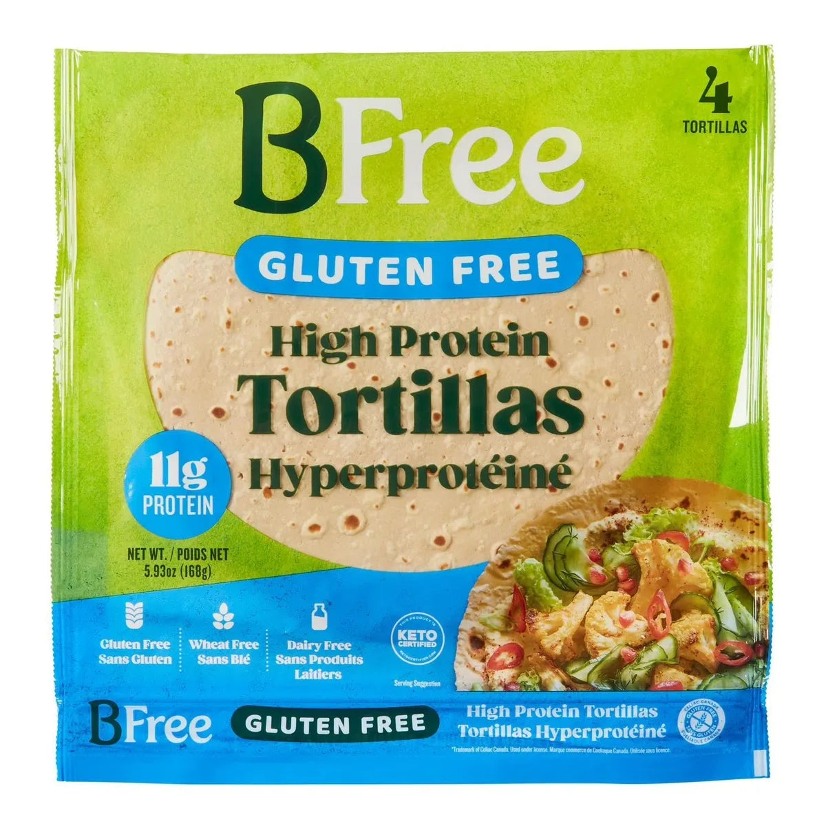 12 Toritillas protéine BFree