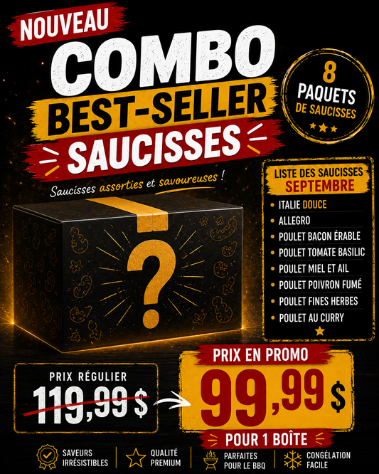 Combo Best-Seller Saucisses – 8 paquets
