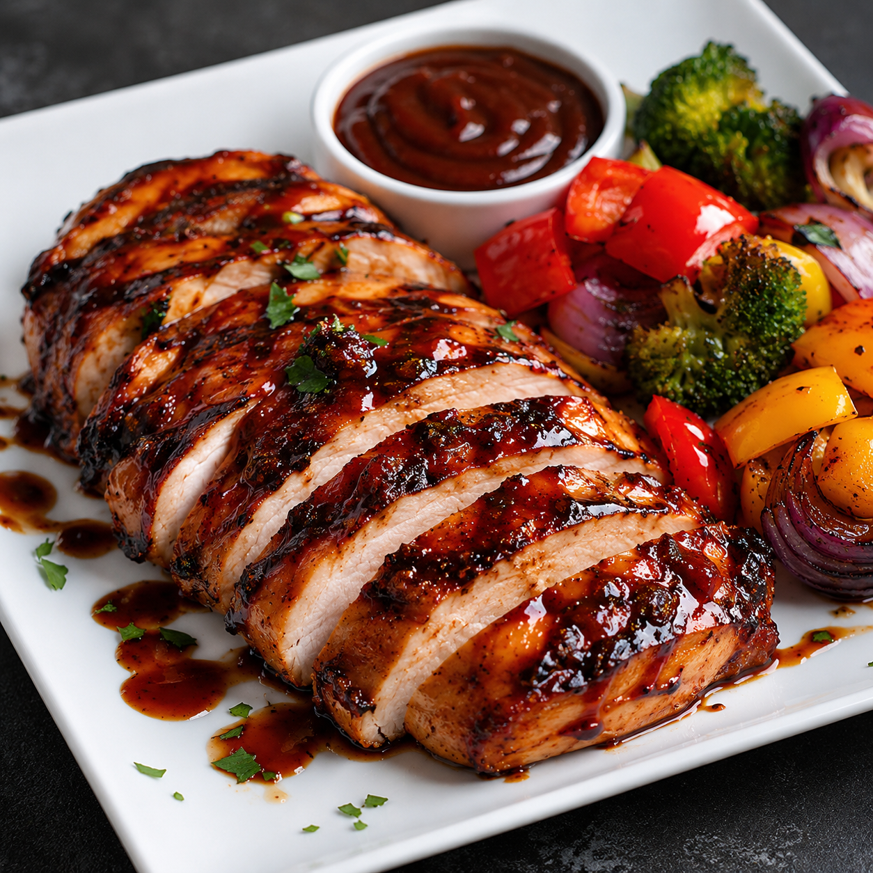 Poitrine de poulet a BBQ  — Prêt à manger