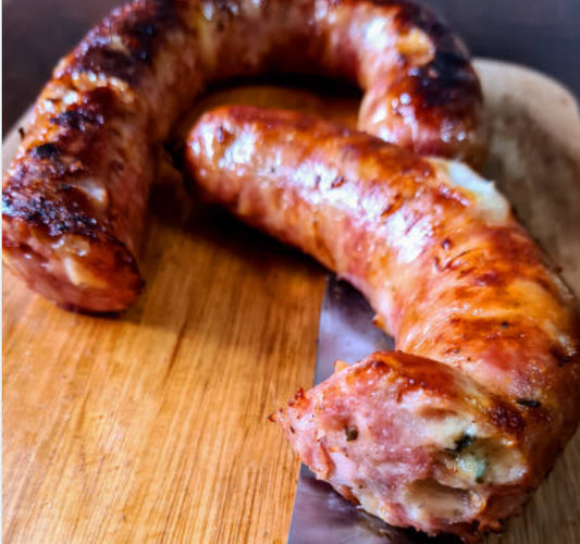 Saucisses Bison Bacon érable et fromage
