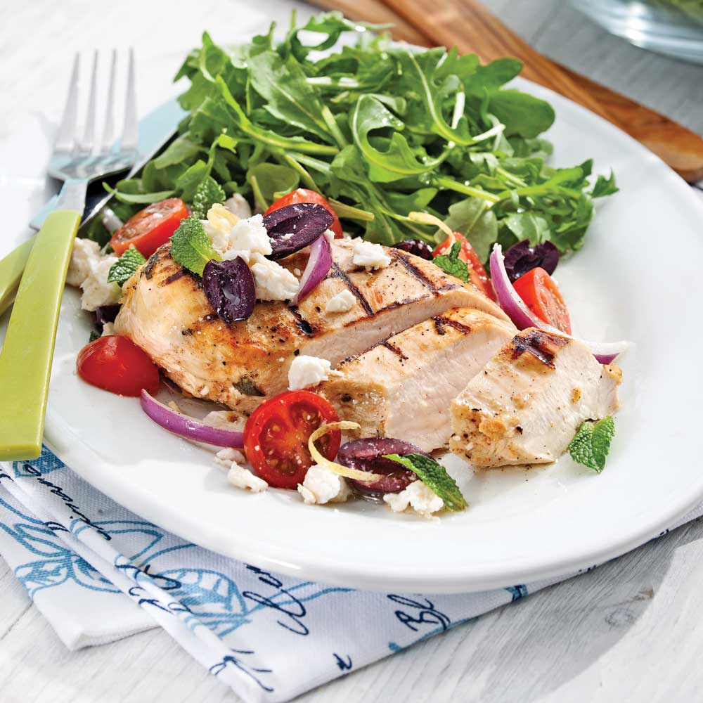 Poitrine de poulet a Grecque   — Prêt à manger