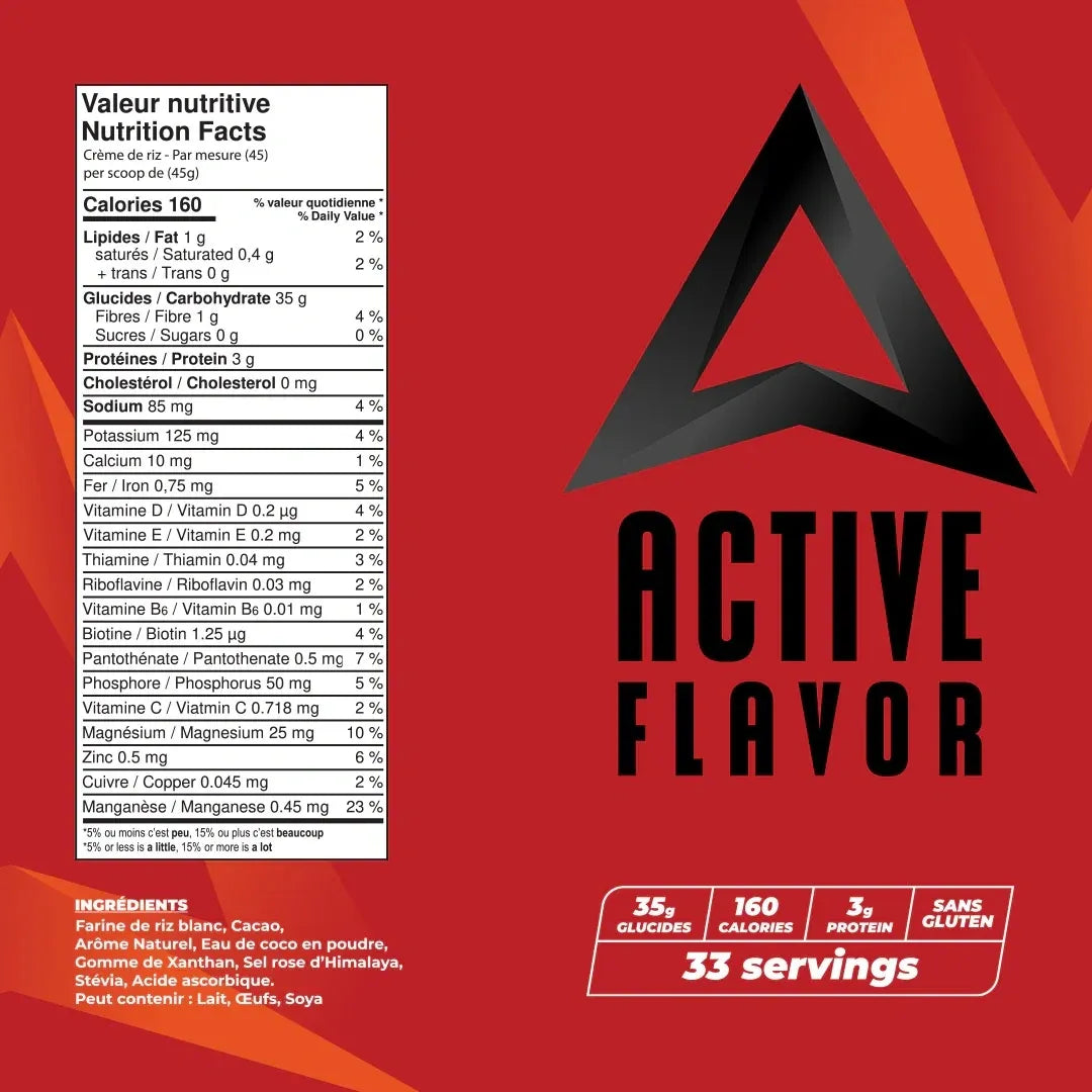 CREME DE RIZ ACTIVE FLAVOR CHOCOLAT
