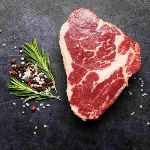 ( 1 kg ) Faux-filet de bœuf Angus AAA vieilli 90 jours – Marinade Steakhouse Signature